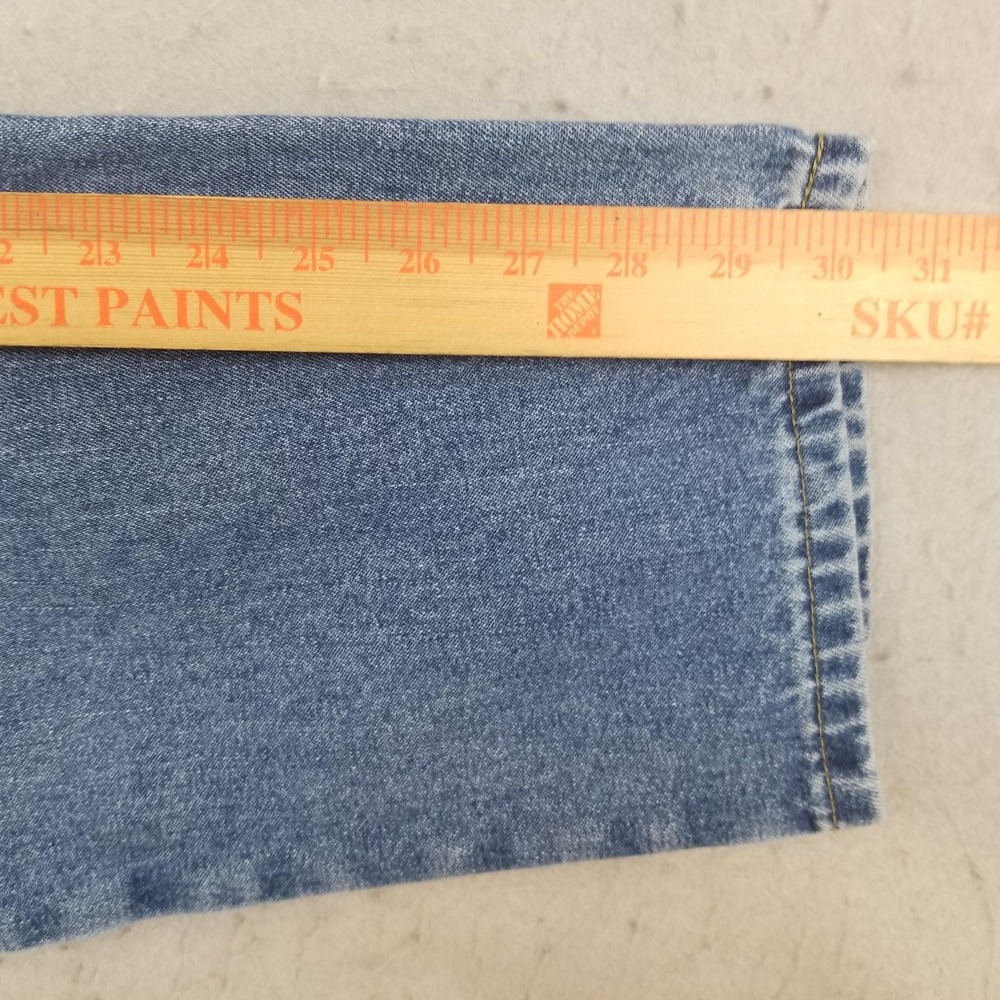 L.L. Bean Jeans Womens 14R Blue High Rise Relaxed Tapered Comfort Waist Denim - Picture 9 of 13